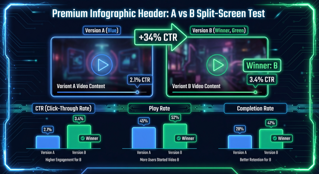 Video A/B Testing: What to Test & How to Measure [2026 Guide]
