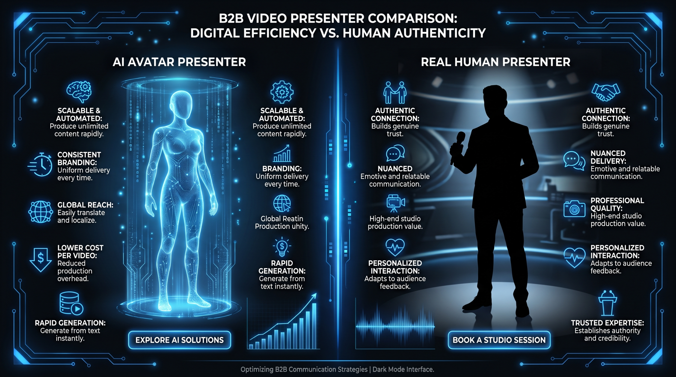 AI Avatars vs Real Presenters: B2B Trust in 2026