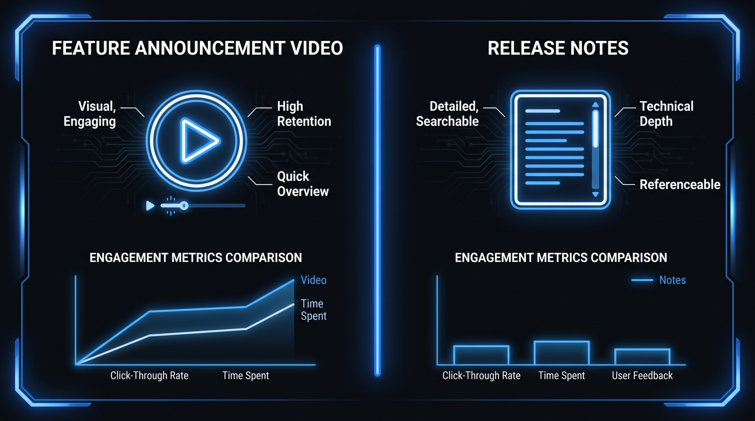 Feature Video vs Release Notes: What Gets Watched