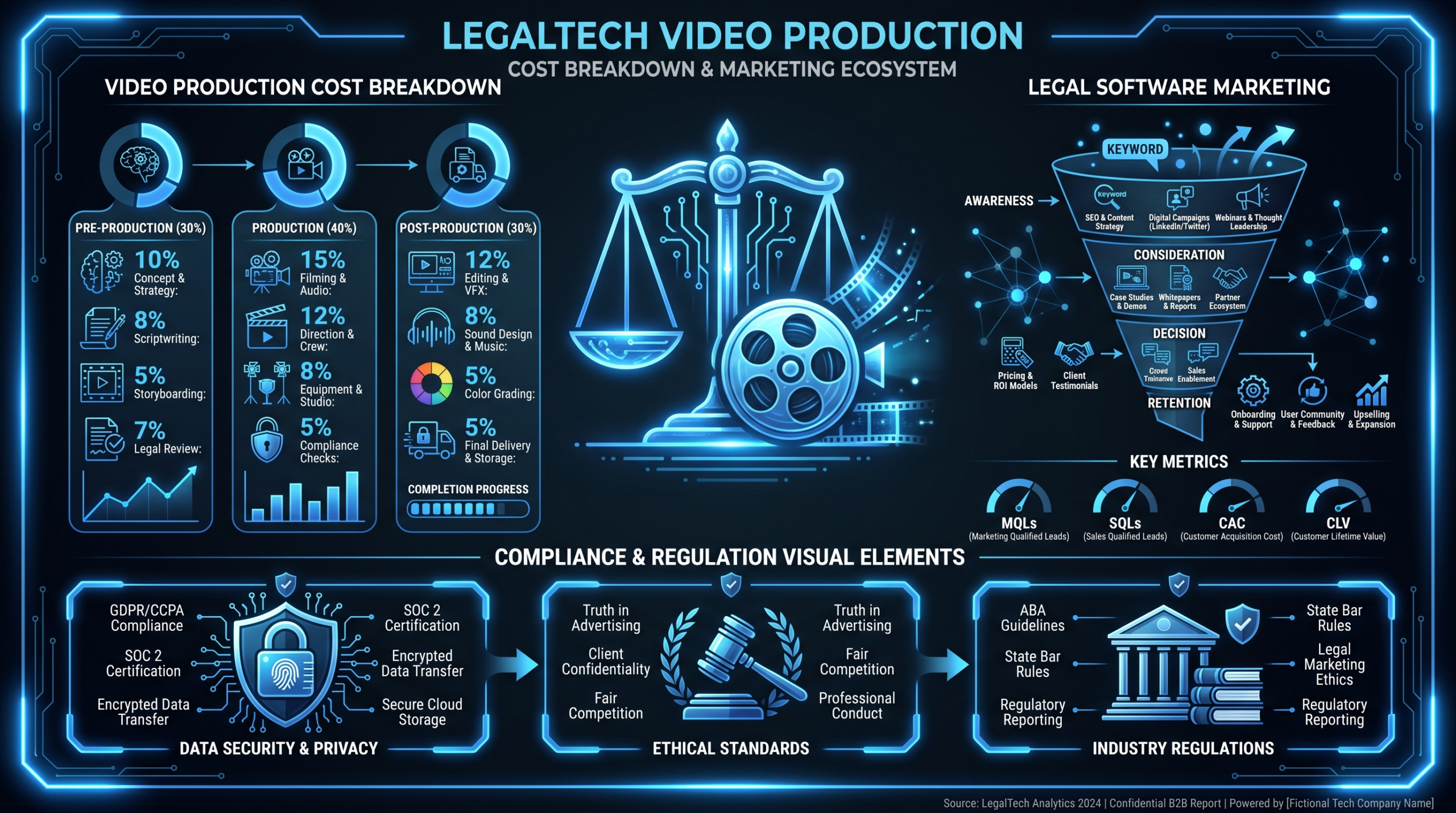 Legaltech video production cost guide 2026 — pricing breakdown for legal software companies
