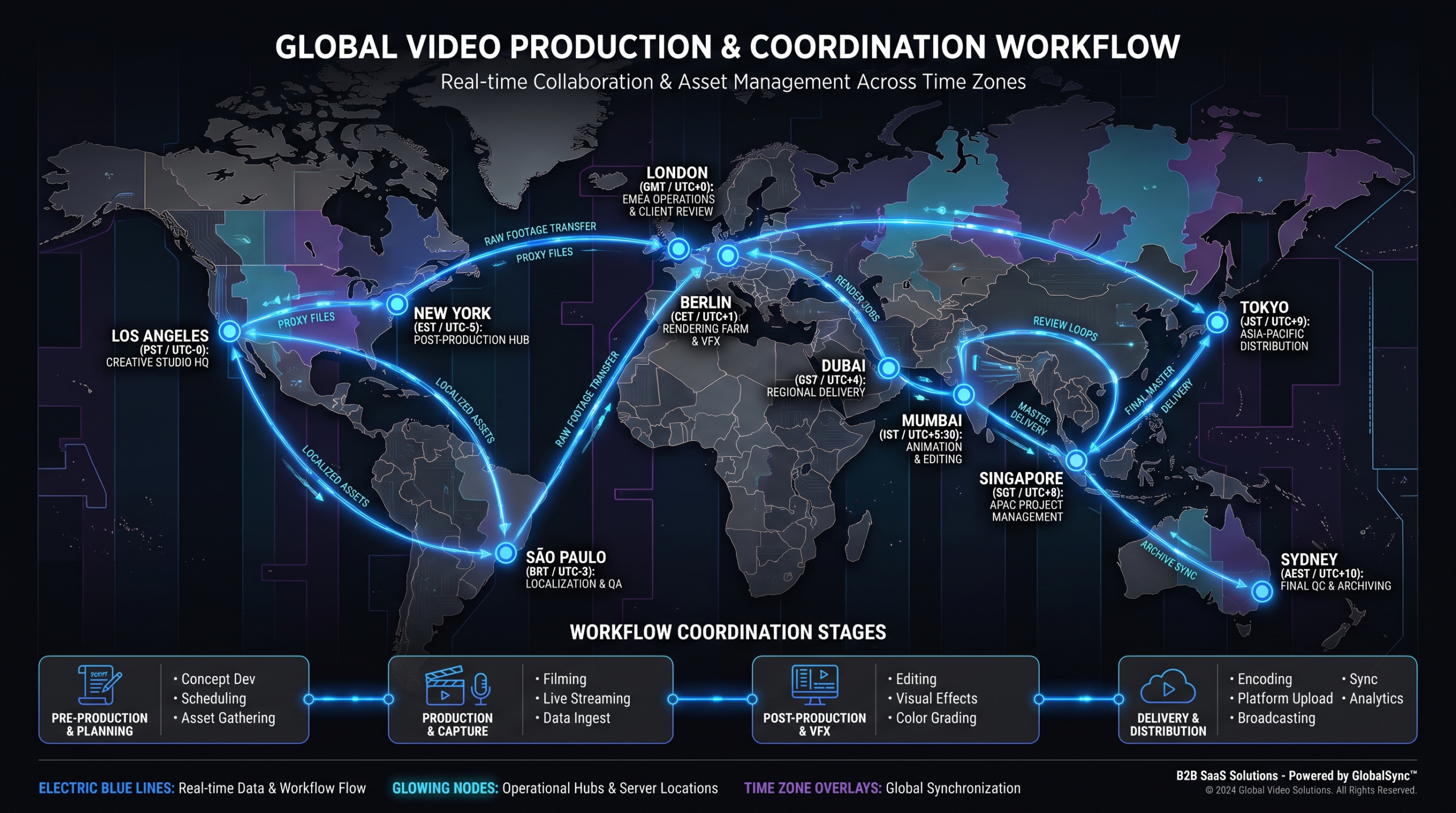 Managing Remote Video Editors Across Time Zones